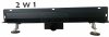 AQUALine - Odpływ liniowy ścienny czarny/black 2w1 pod płytkę Rozmiar 80cm S04BK800